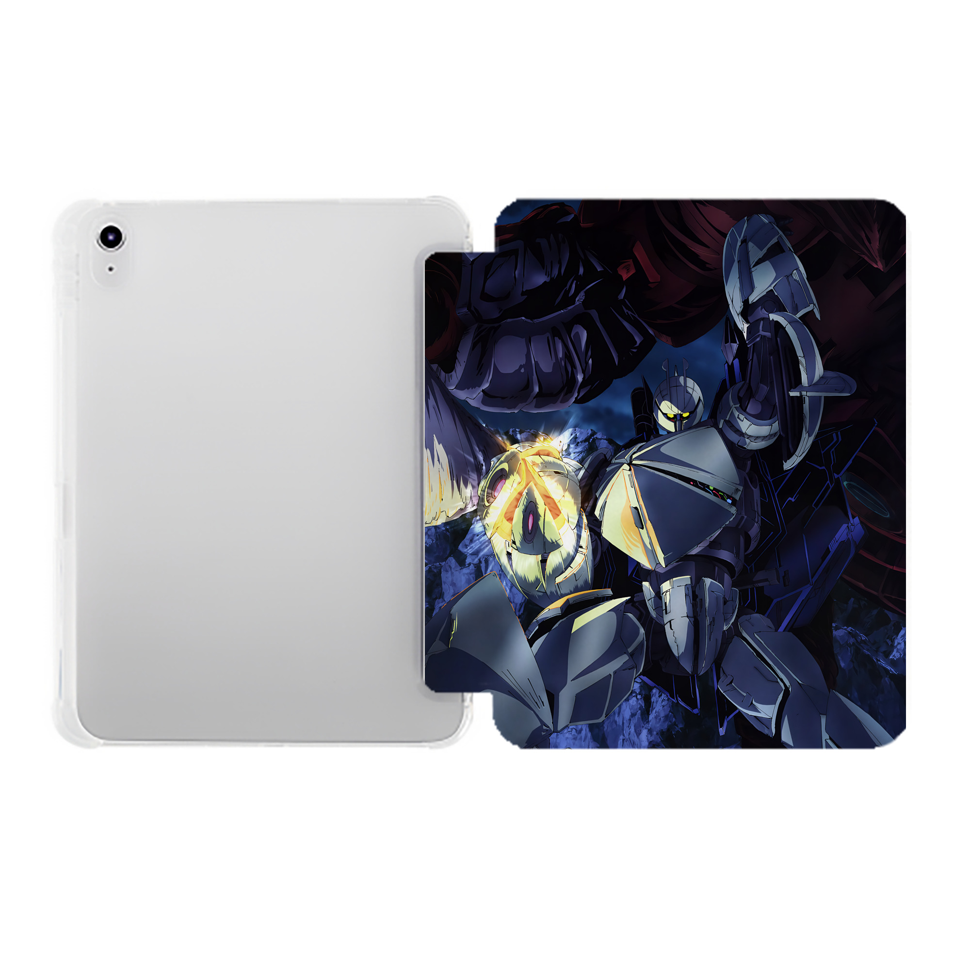 （画像用） 機動戦士ガンダム Mobile Suit Gundam IPad ケース ペン収納付き 三つ折りスタンド PUレザー×シリコン 対応機種9.5/10.5/10.9インチ